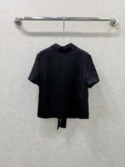 DIOR 26S SHORT-SLEEVE WAIST-TIED SHIRT 1217
