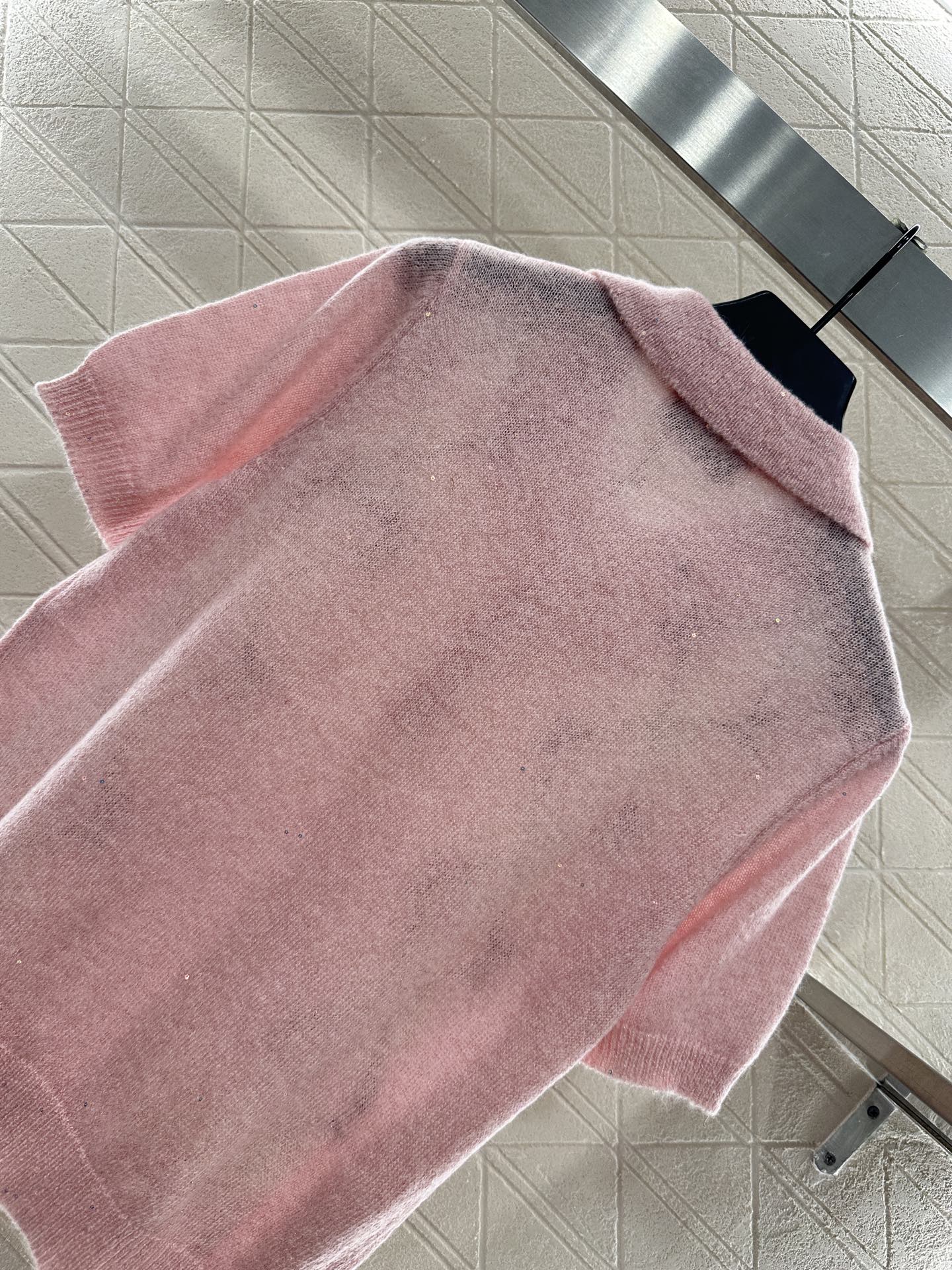 MIUMIU SHORT-SLEEVE KNIT TOP STYLE 24