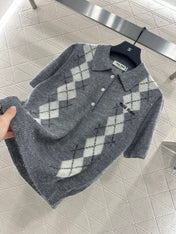 MIUMIU SHORT-SLEEVE KNIT TOP STYLE 23