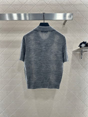MIUMIU SHORT-SLEEVE KNIT TOP STYLE 23