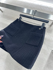 CHANEL 25S TWEED MINI SKIRT 303