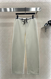 CHANEL 25S WIDE-LEG FLEECE-LINED PANTS 404