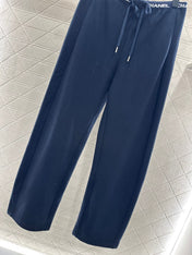 CHANEL 25S WIDE-LEG FLEECE-LINED PANTS 403