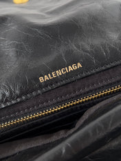 MONACO MINI BAG 25 IN BLACK ARENA CALFSKIN GOLD HARDWARE