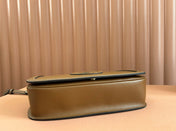 BLONDIE LARGE TOP HANDLE BAG 32 IN BROWN CALFSKIN