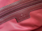 GG SMALL DUFFLE BAG 42 IN ROSSO ANCORA RED GG CANVAS