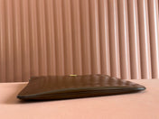 IVY 40 TOTE IN BROWN PATENT CALFSKIN