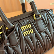 ARCADIE MINI BAG 19 BLACK IN MATELASSÉ NAPPA LEATHER