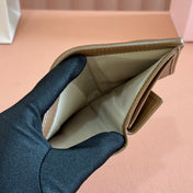 SMALL MATELASSÉ NAPPA LEATHER WALLET CARAMEL