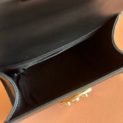 GUCCI 26S PADLOCK BAG 20 IN BLACK EMBOSSED CALFSKIN