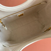 MIUMIU 26S IVY BAG 23 IN WHITE CALFSKIN GOLD HARDWARE