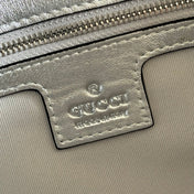 GUCCI 26S GG MARMONT BAG 26 IN SILVER LAMBSKIN