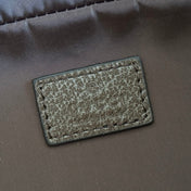 GUCCI 26S GG TOILETRY CASE 28 IN DARK BEIGE AND BROWN CANVAS
