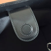 GUCCI 26S GG MARMONT TOTE BAG 17 IN BLACK CALFSKIN