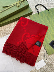 SCARF 200 CM IN CHERRY RED CASHMERE 396378