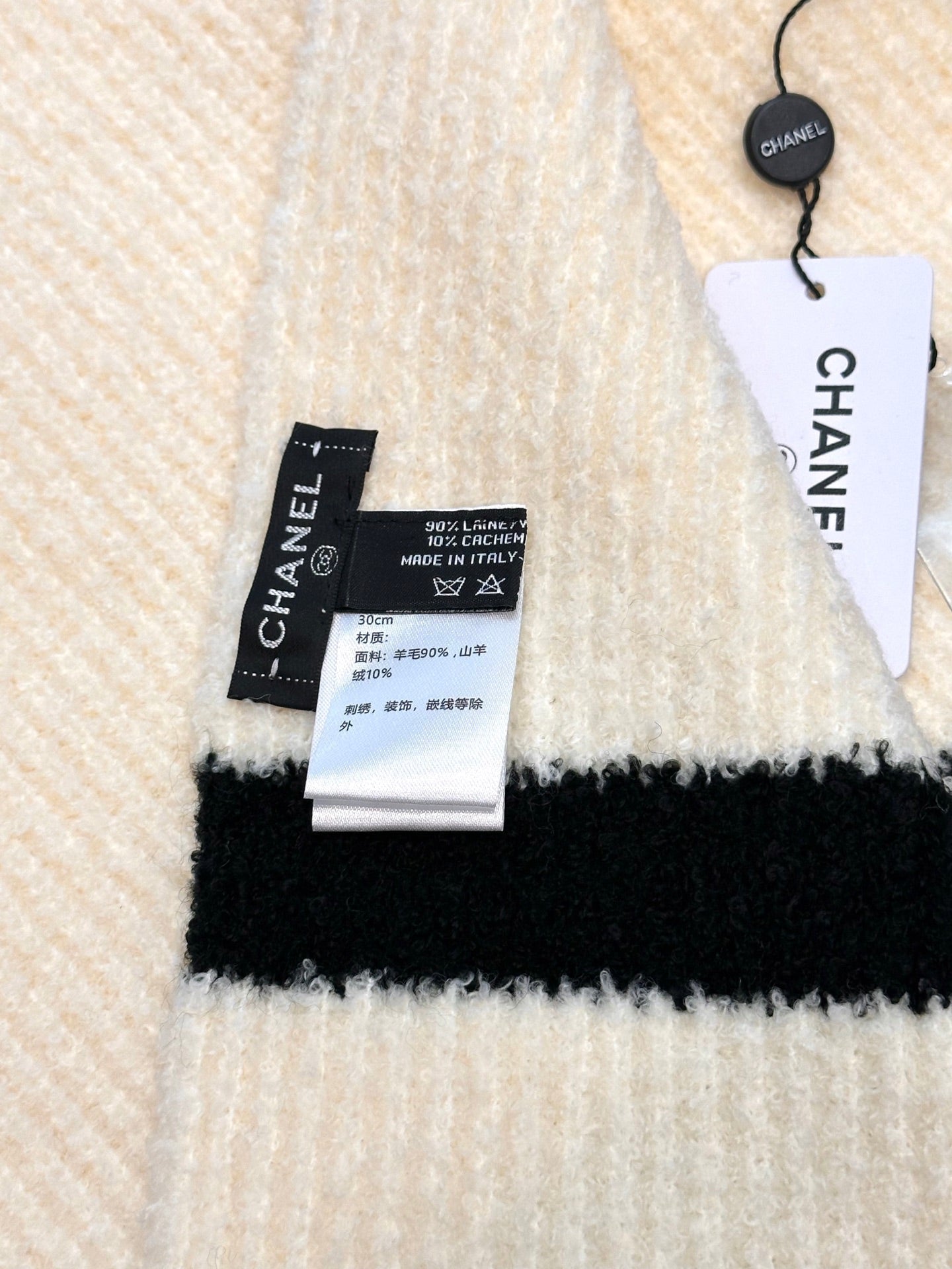 CHANEL 25S SCARF 175 CM IN  WOOL CASHMERE 943160