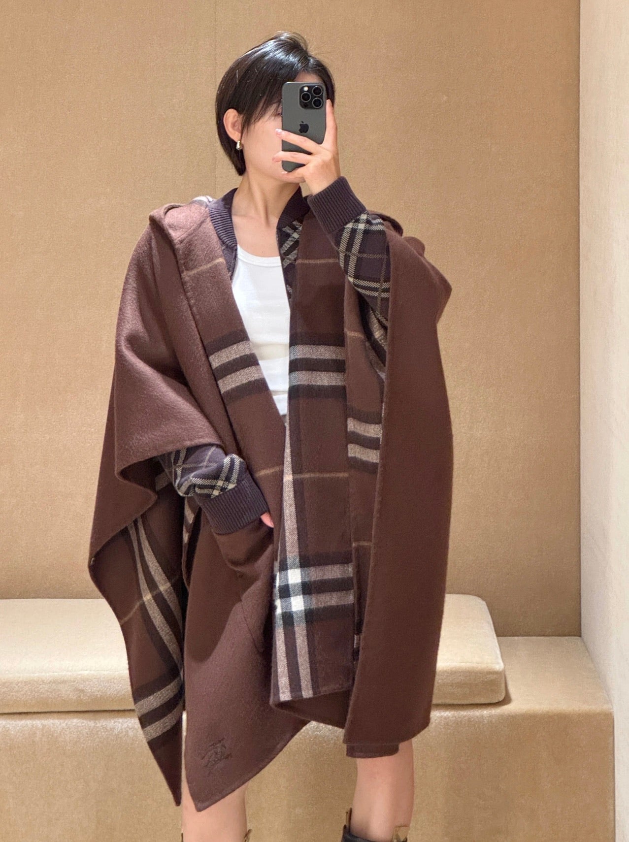 BURBERRY 25S DOUBLE-FACED CASHMERE COAT 205