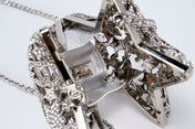 CHANEL 26S STAR CLUTCH MINI 13 IN SILVER CRYSTAL EMBELLISHED METAL