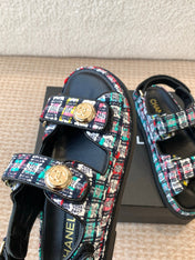 DAD SANDAL IN COLORFUL FABRIC
