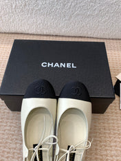 MARY JANE BALLERINA IN WHITE LAMBSKIN
