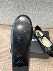 MARY JANE BALLERINA IN BLACK PATENT LAMBSKIN