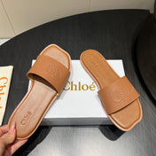 CHLOÉ 26S SANDALS IN BROWN CALFSKIN
