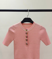 CHANEL 26S SHORT SLEEVE KNIT T-SHIRT STYLE 1227