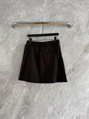 Loewe Draped Skirt Brown Polyester Fiber