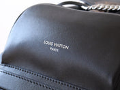 LV 25S MONTSOURIS VIBE 35 IN BLACK LAMBSKIN SILVER HARDWRE