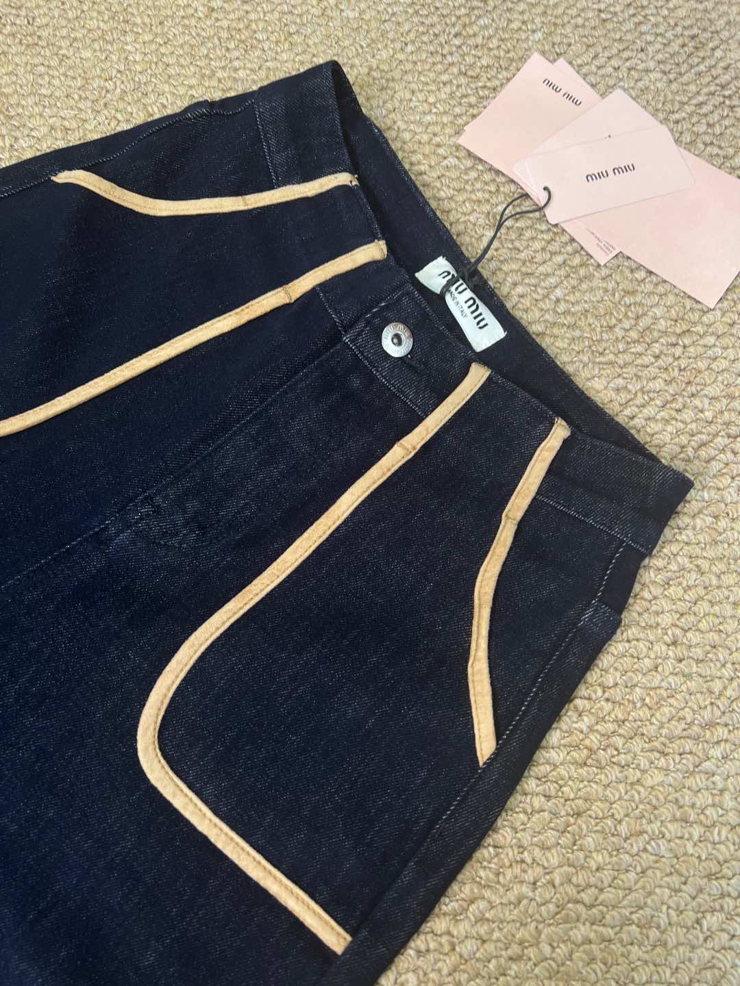 MIUMIU SLIM-STRAIGHT STRETCH PANTS 532