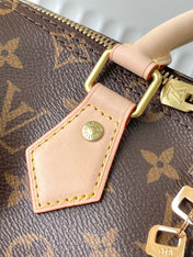 SPEEDY BANDOLIÈRE 25 IN BROWN MONOGRAM CANVAS GOLD HARDWARE
