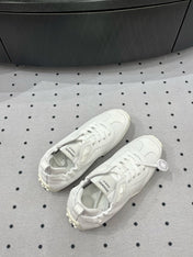 TRAIL SNEAKER IN WHITE CALFSKIN