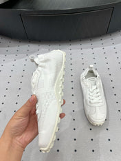 TRAIL SNEAKER IN WHITE CALFSKIN