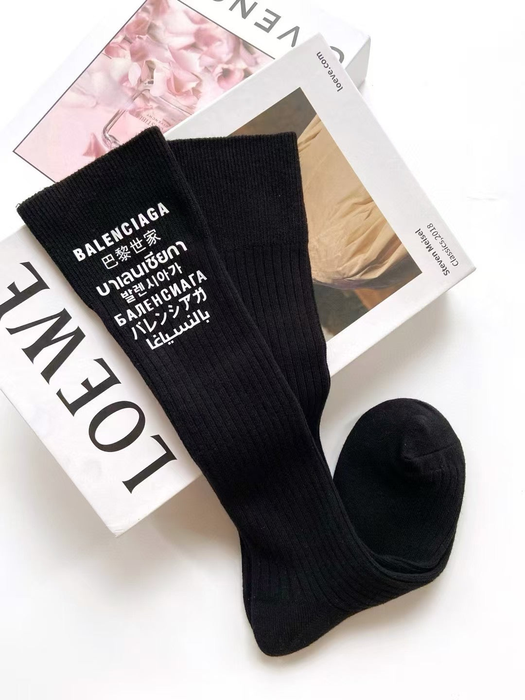 BALENCIAGA 26S CREW SOCKS 345103 (1 BOX)