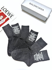 BALENCIAGA 26S CREW SOCKS 408738 (1 BOX)