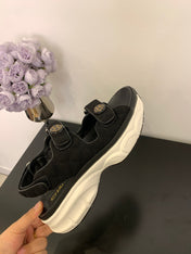 SANDAL 25S IN BLACK LAMBSKIN EMBOSED SNAKE PATTERN