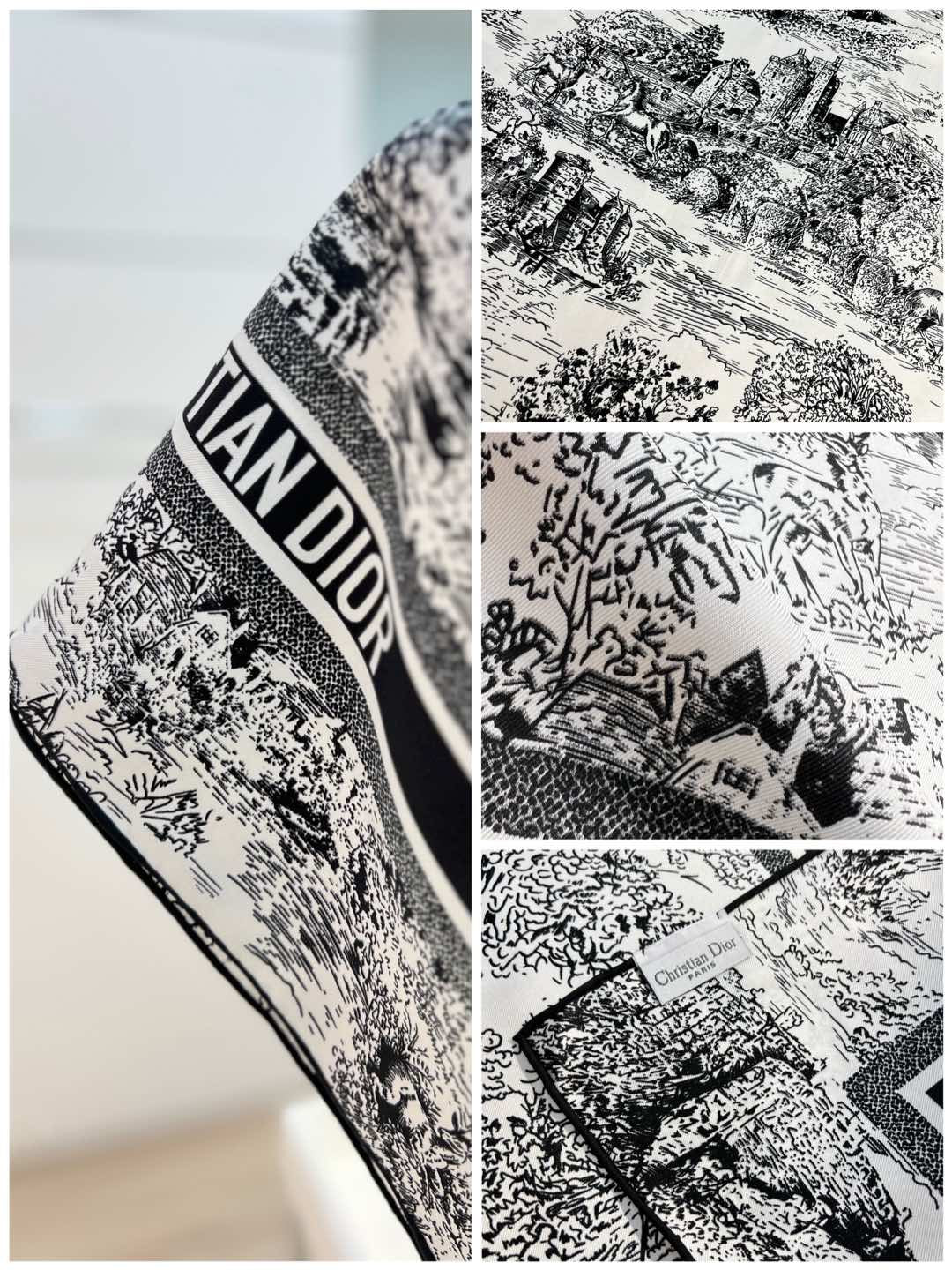 DIOR 26S SCARF 90CM IN SILK 198369