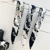 CHANEL 25S SCARF 90 IN SILK 735864