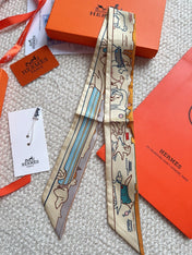 HERMES 26S SCARF 86 IN SILK 309598