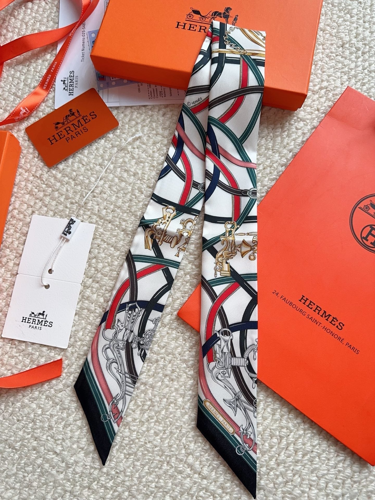 HERMES 26S SCARF 86 IN SILK 309610