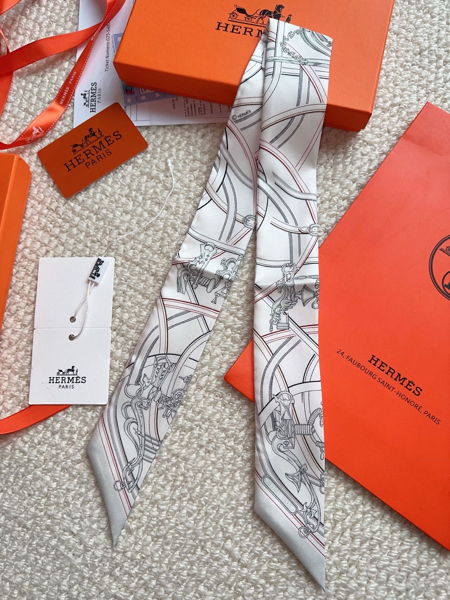 HERMES 26S SCARF 86 IN SILK 309615
