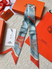 HERMES 26S SCARF 86 IN SILK 309620