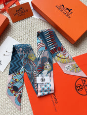 HERMES 26S SCARF 86 IN SILK 309626