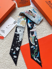 HERMES 26S SCARF 86 IN SILK 309630