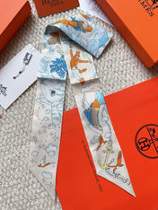 HERMES 26S SCARF 86 IN SILK 309633