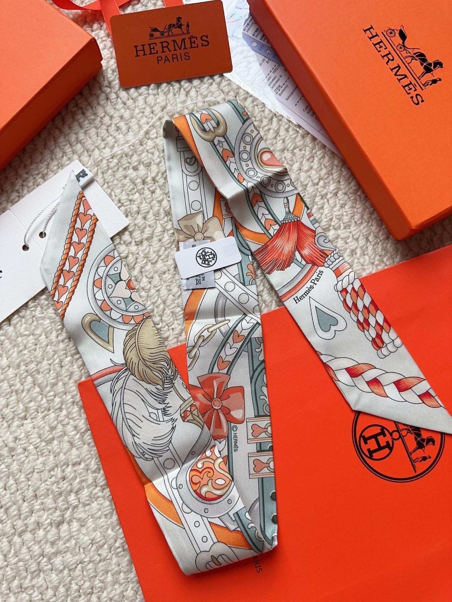 HERMES 26S SCARF 86 IN SILK 309641