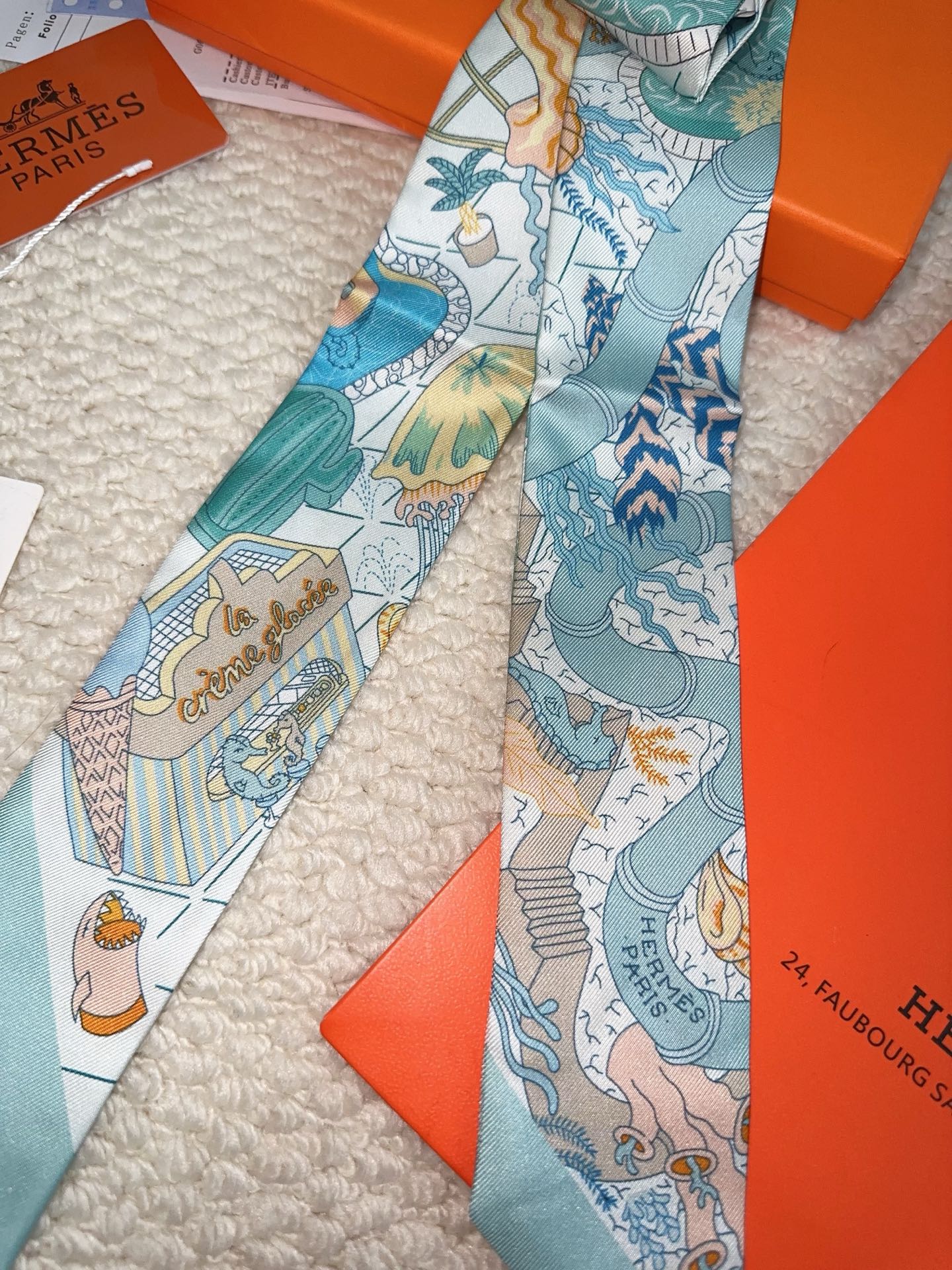 HERMES 26S SCARF 86 IN SILK 309651