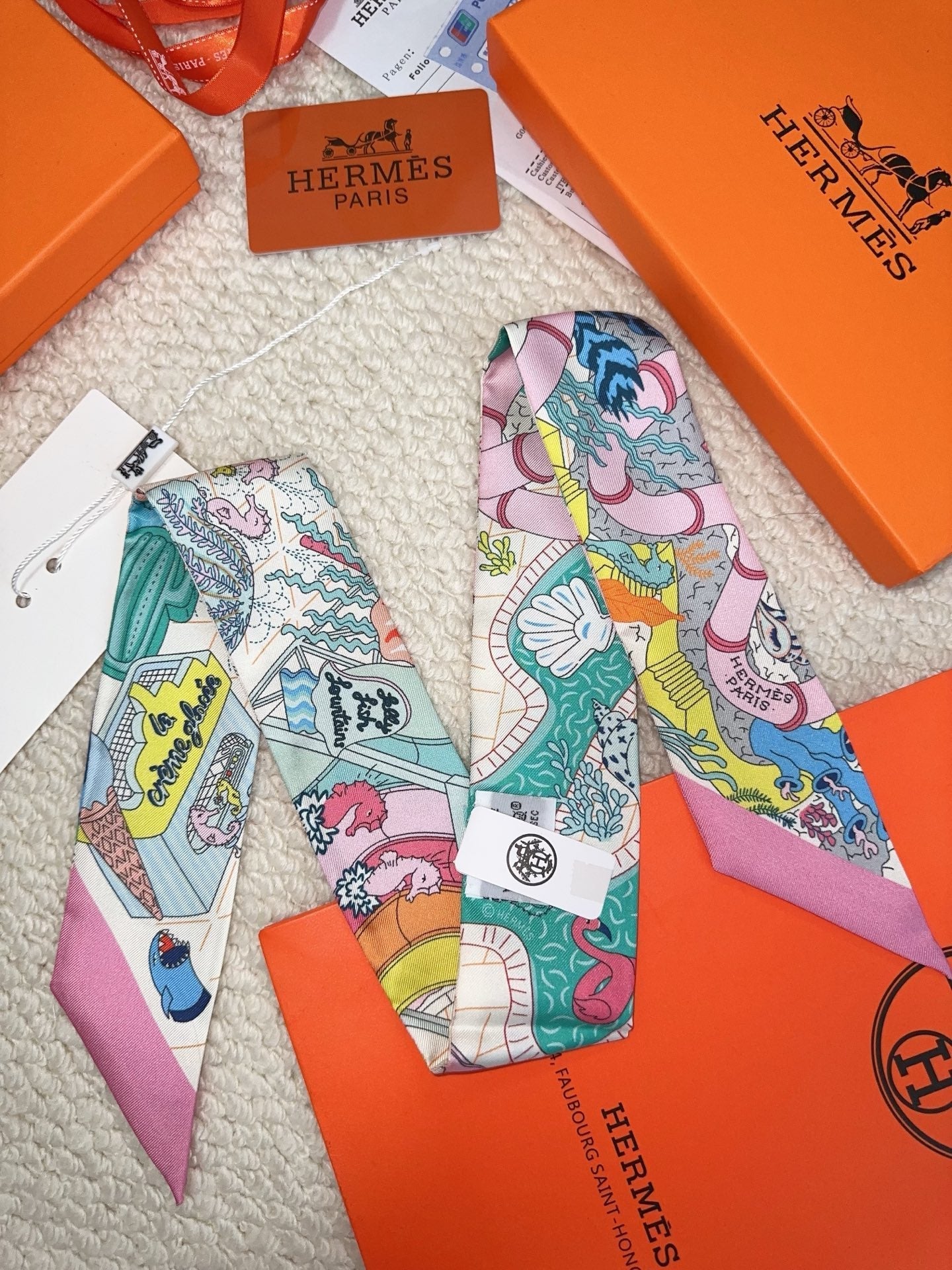 HERMES 26S SCARF 86 IN SILK 309652
