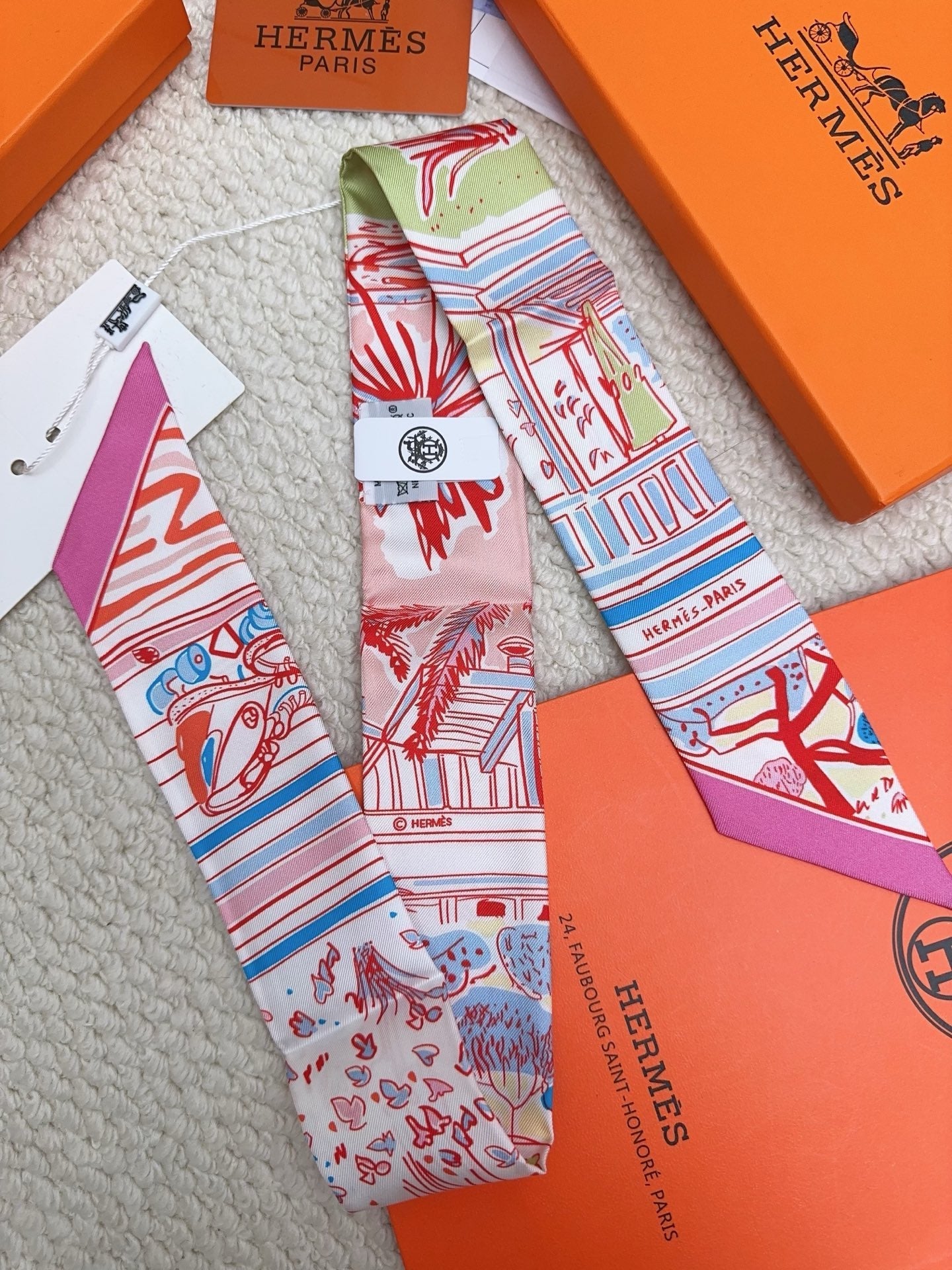HERMES 26S SCARF 90 IN SILK 309662