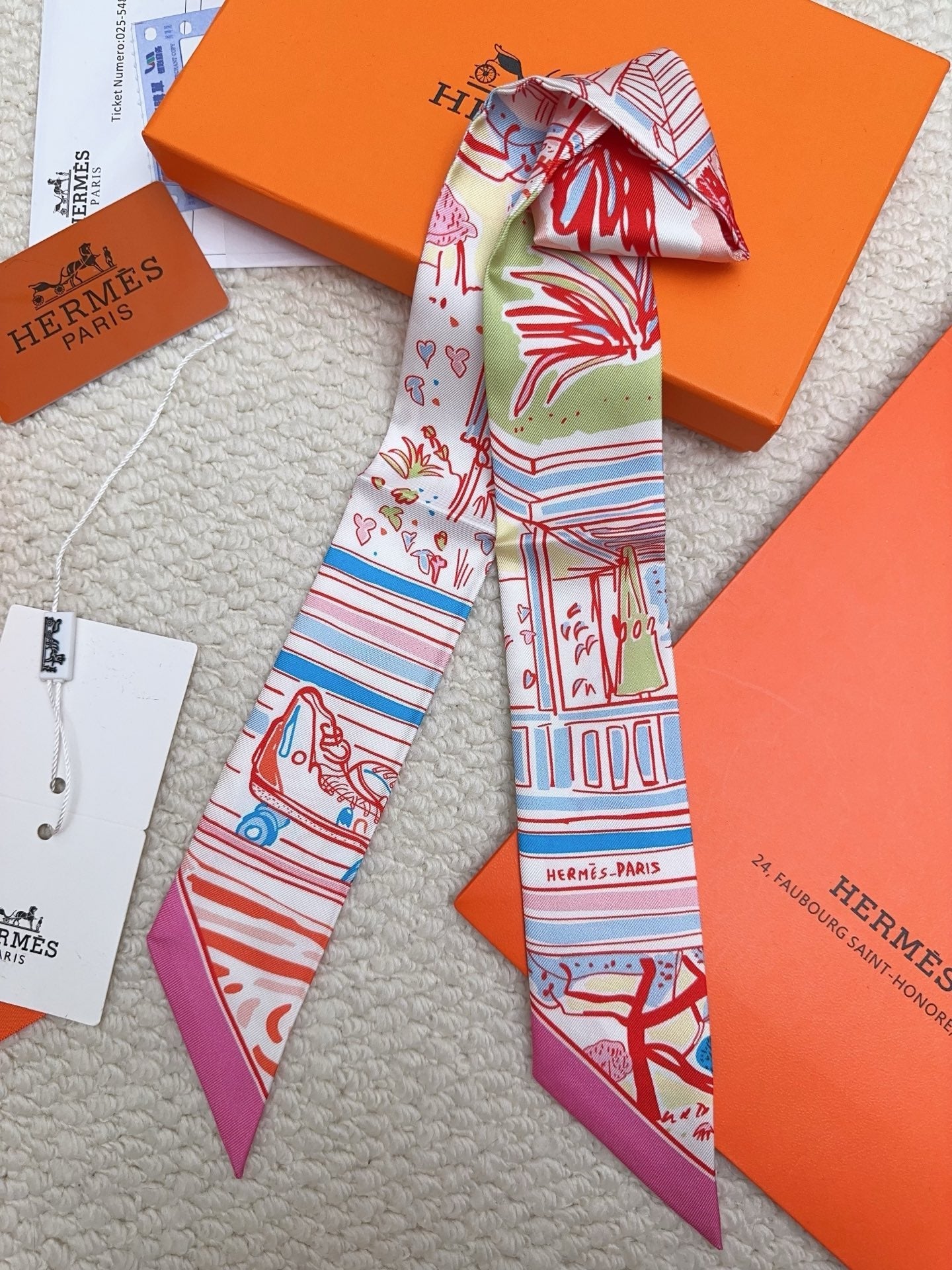HERMES 26S SCARF 90 IN SILK 309662